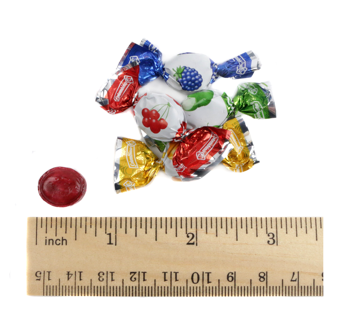Colombina Assorted Fruit Filled Hard Candy Drops – 0.25 lb Bulk Bag