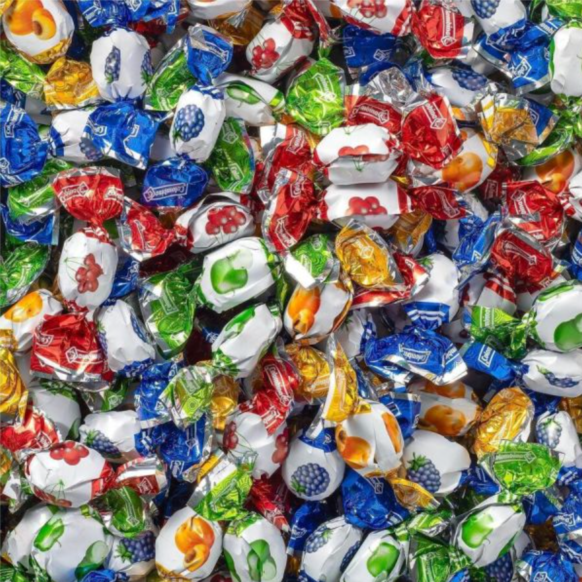 Colombina Assorted Fruit Filled Hard Candy Drops – 0.25 lb Bulk Bag