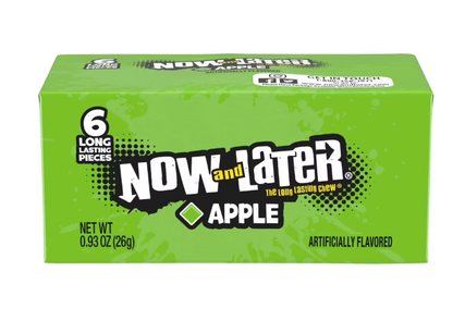 Now and Later Assorted Fruit Chewy Candy Bars 24 Count Variety Pack