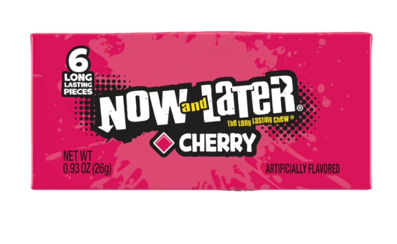Now and Later Assorted Fruit Chewy Candy Bars 24 Count Variety Pack
