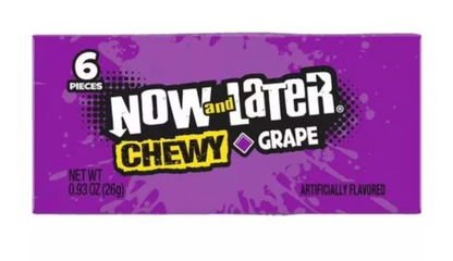 Now and Later Assorted Fruit Chewy Candy Bars 24 Count Variety Pack