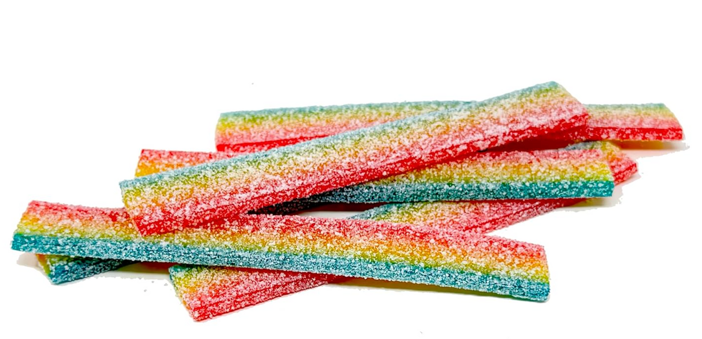 ICEE Mix It Up Sour Belts Candy – 20 Count Rainbow Sour Belts (0.35oz)