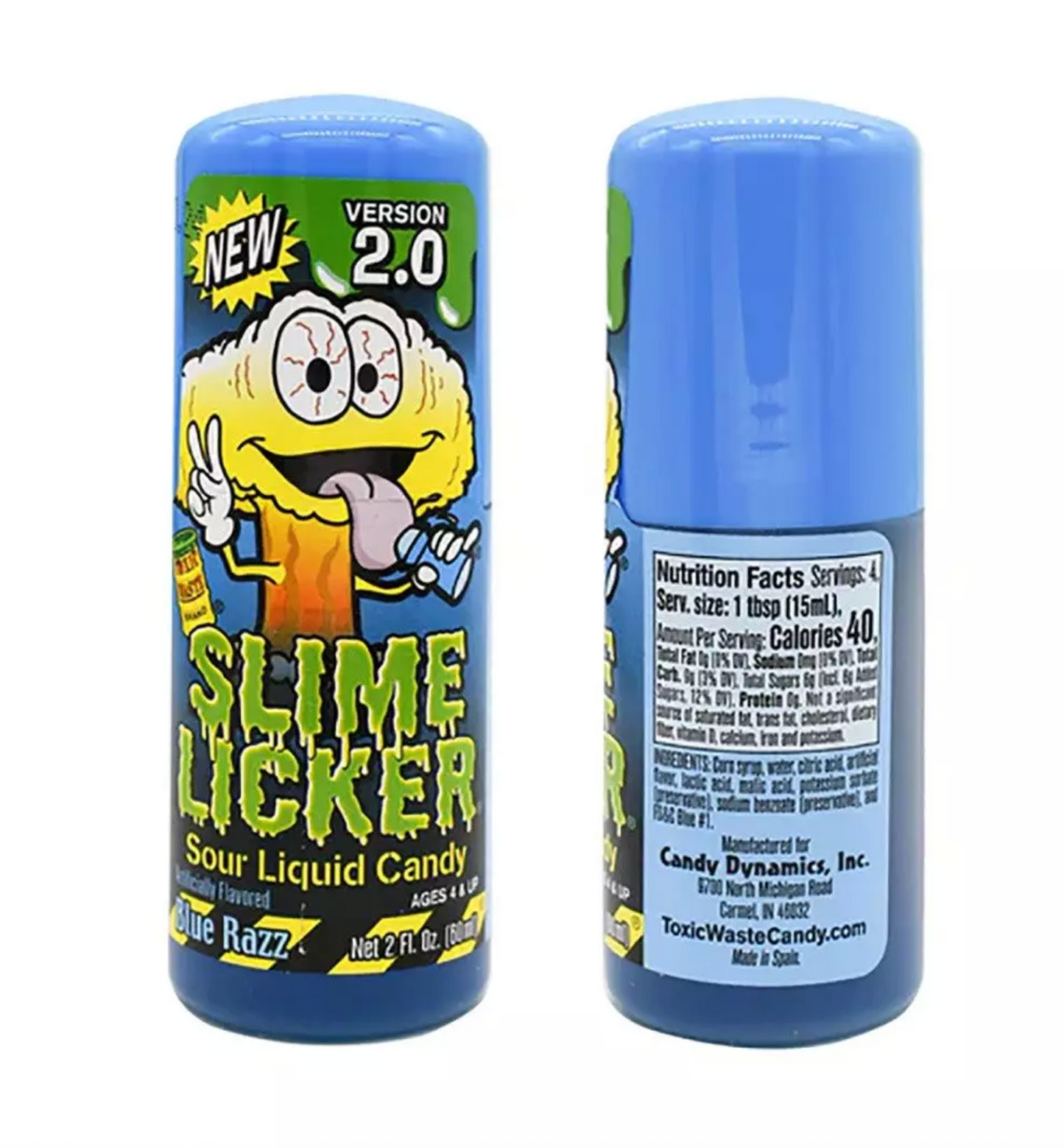 Toxic Waste Slime Licker 2.0 Sour Liquid Candy, 2-Pack, 2 fl oz Each