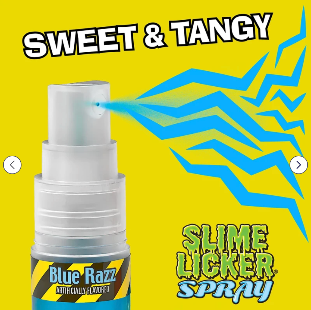 Toxic Waste Slime Licker Spray Sour Liquid Candy, 2-Pack, Assorted Flavors