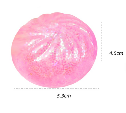 Glitter Squishy Dumpling Blind Box Stress Relief Toy – Quick-Rebound Sensory Squeeze Ball