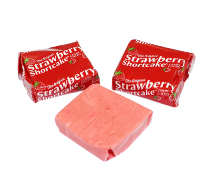 The Original Strawberry Shortcake Taffy Candy Chews – 26 Count Bag Individually Wrapped Chewy Candy
