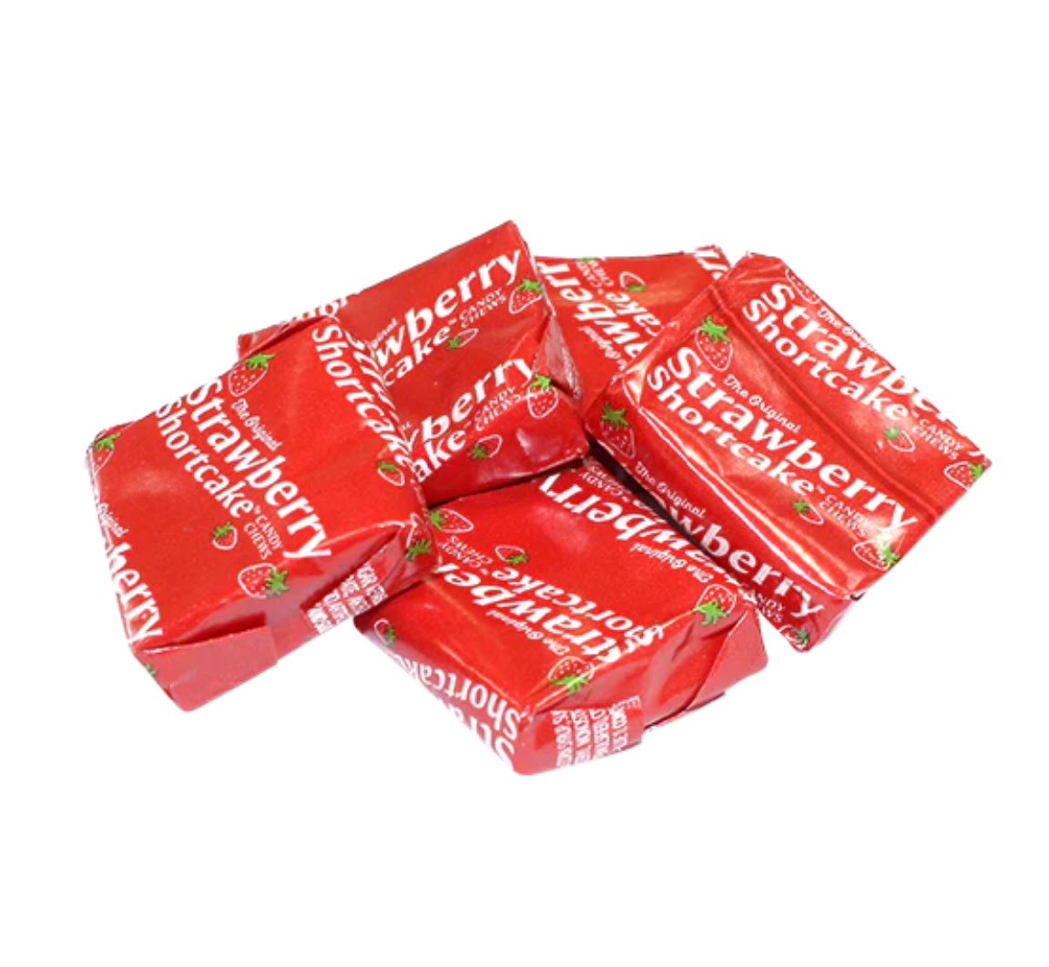 The Original Strawberry Shortcake Taffy Candy Chews – 26 Count Bag Individually Wrapped Chewy Candy