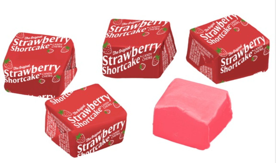 The Original Strawberry Shortcake Taffy Candy Chews – 26 Count Bag Individually Wrapped Chewy Candy