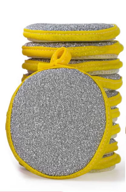 Double-Sided Kitchen Dishwashing Scrubber Sponges – Non-Scratch Cleaning Pads – 10-Pack