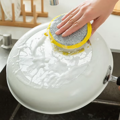 Double-Sided Kitchen Dishwashing Scrubber Sponges – Non-Scratch Cleaning Pads – 10-Pack