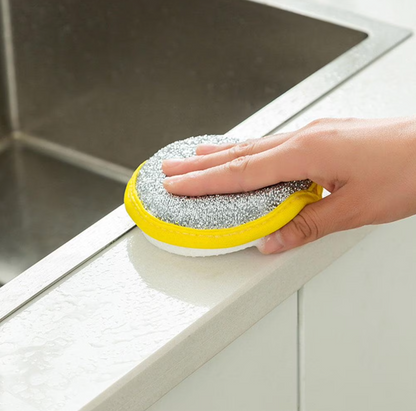 Double-Sided Kitchen Dishwashing Scrubber Sponges – Non-Scratch Cleaning Pads – 10-Pack