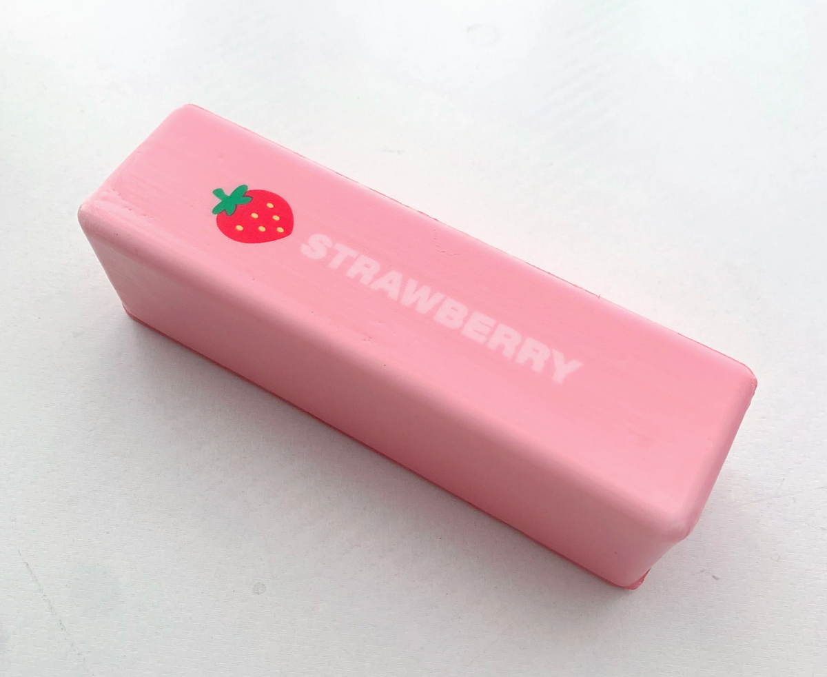 Strawberry Butter Squishy Fidget Toys – Pink Butter Bar Stress Relief Squeeze Toy