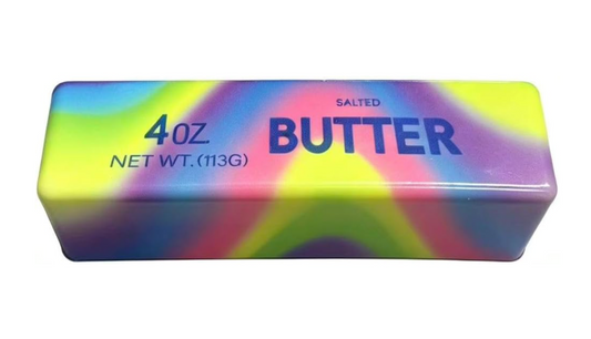 Rainbow Butter Squishy Fidget Toys – 4 oz Butter Bar Stress Relief Squeeze Toys