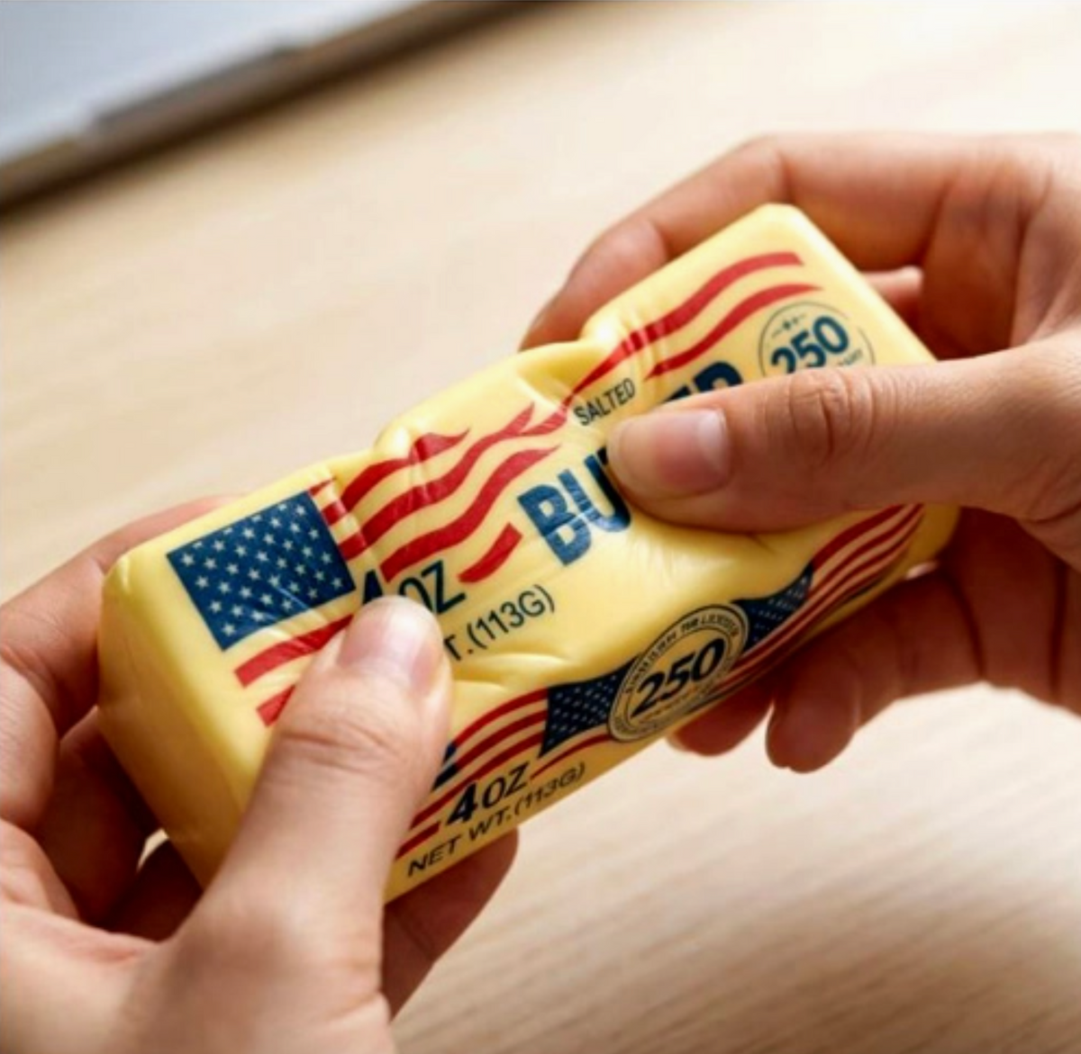 American Butter Squishy Fidget Toys – Patriotic USA Butter Bar Stress Relief Squeeze Toys