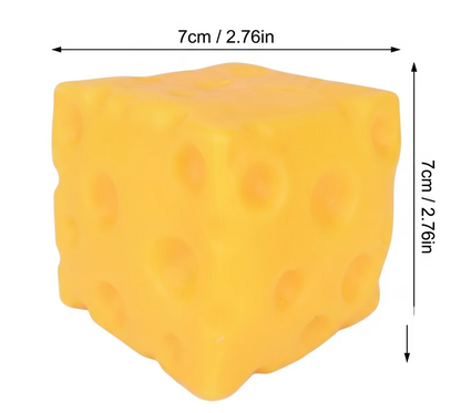 Mini Cheese Squishy Squeeze Toy – Soft Cheese-Shaped Sensory Fidget Stress Relief Toy