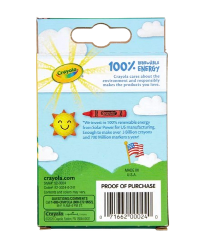 Crayola 24-Count Crayon Set – Bright & Bold Assorted Colors, Non-Toxic