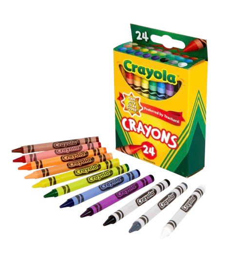 Crayola 24-Count Crayon Set – Bright & Bold Assorted Colors, Non-Toxic