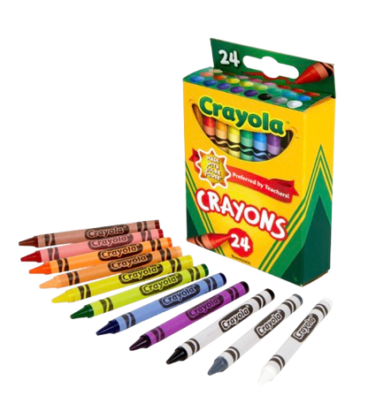 Crayola 24-Count Crayon Set – Bright & Bold Assorted Colors, Non-Toxic