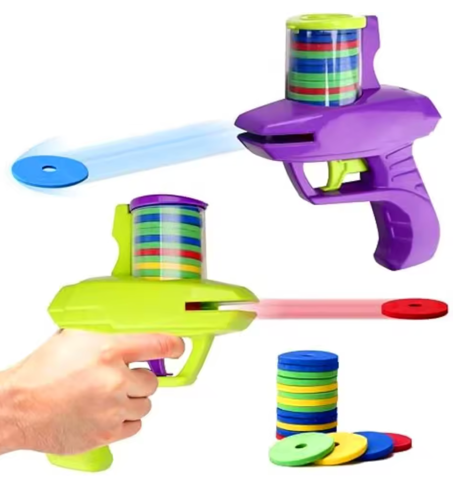 2-Pack Foam Disc Launcher Gun