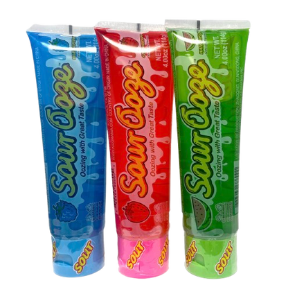3-Pack Kidsmania Sour Ooze Candy Tubes – Assorted Flavors