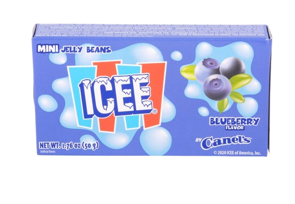 3-Pack ICEE Blueberry Mini Jelly Beans – 1.76 oz Box