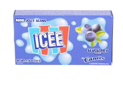 3-Pack ICEE Blueberry Mini Jelly Beans – 1.76 oz Box