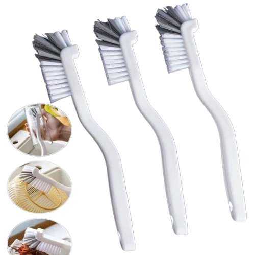 White Multipurpose Gap Cleaning Brush – Kitchen, Bathroom & Household Use, 2-Pack
