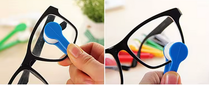 3-Piece Microfiber Eyeglass Lens Cleaner Clip – Portable Reusable Cleaning Tool
