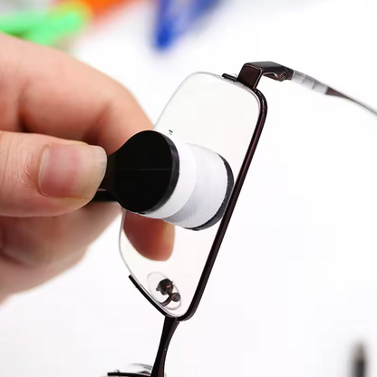 3-Piece Microfiber Eyeglass Lens Cleaner Clip – Portable Reusable Cleaning Tool