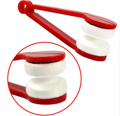 3-Piece Microfiber Eyeglass Lens Cleaner Clip – Portable Reusable Cleaning Tool