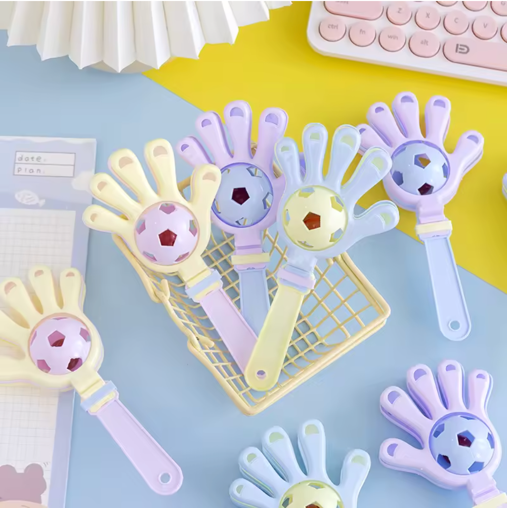 Safe Haven & CO 8-Pack Plastic Hand Clapper Rattle Toy – Fun Noise Maker for Kids & Events