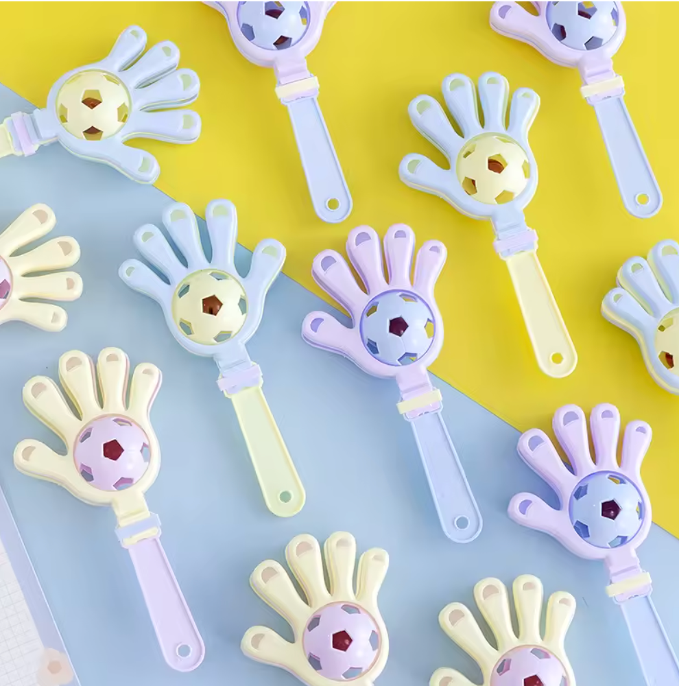 Safe Haven & CO 8-Pack Plastic Hand Clapper Rattle Toy – Fun Noise Maker for Kids & Events