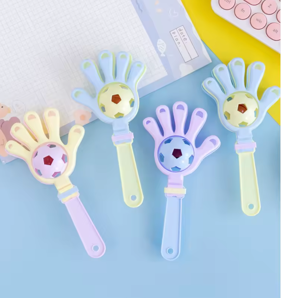 Safe Haven & CO 8-Pack Plastic Hand Clapper Rattle Toy – Fun Noise Maker for Kids & Events
