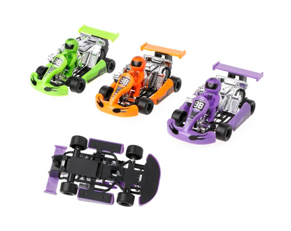 Safe Haven & CO 3-Pack Mini Pull-Back Go-Kart Racer