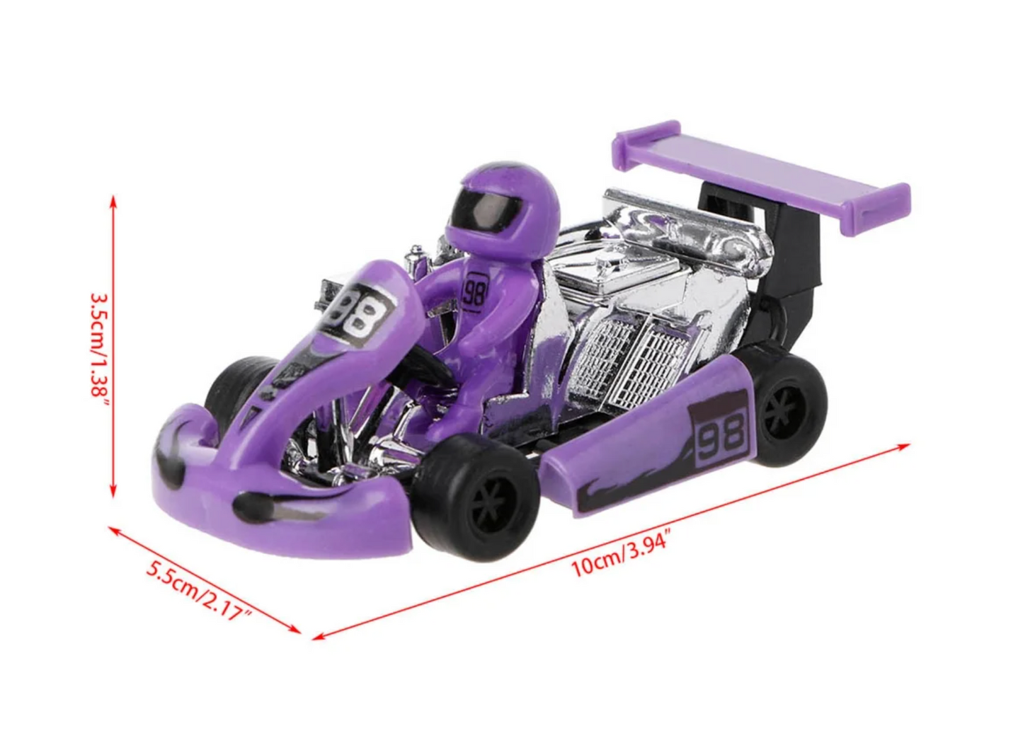 Safe Haven & CO 3-Pack Mini Pull-Back Go-Kart Racer