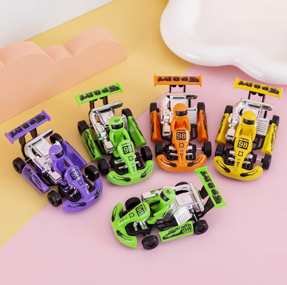 Safe Haven & CO 3-Pack Mini Pull-Back Go-Kart Racer