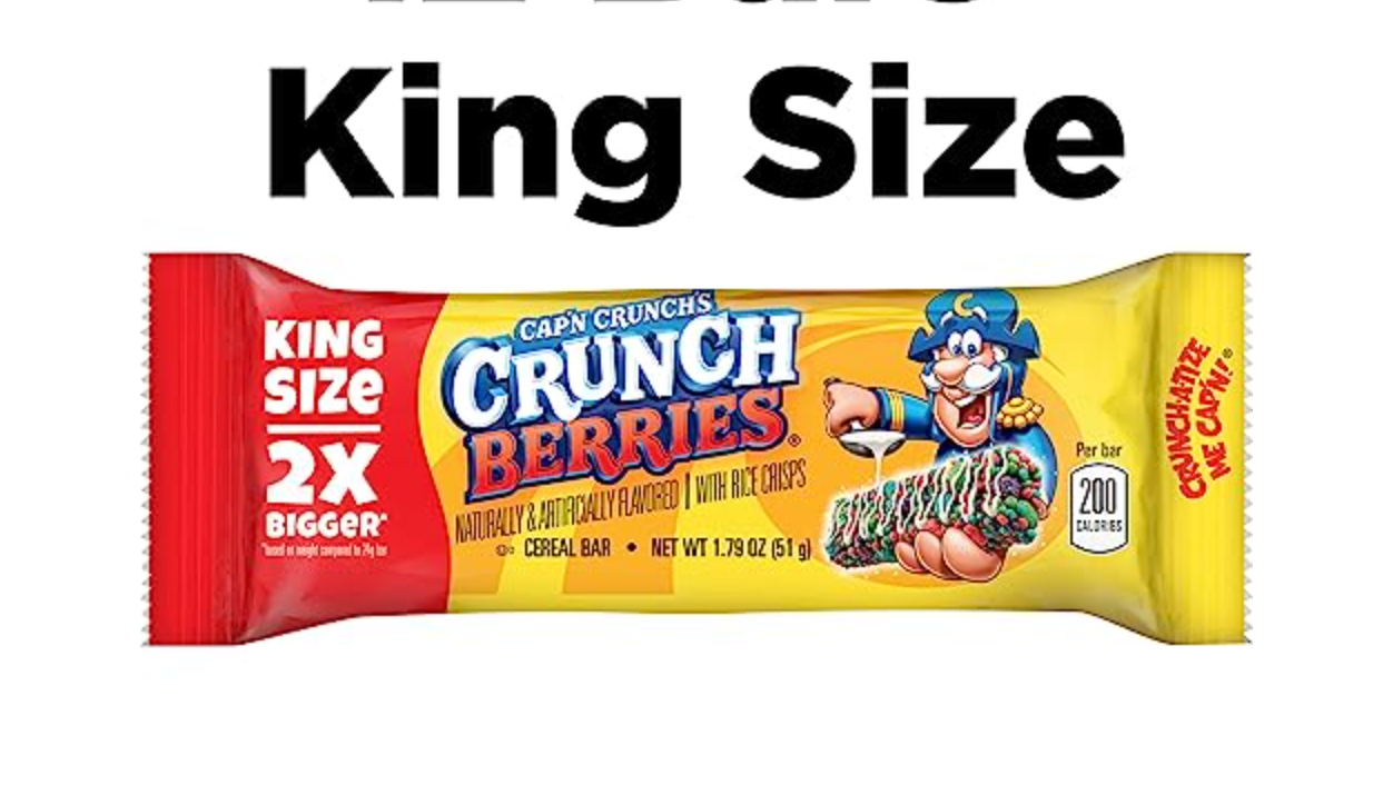 2-Pack Cap'n Crunch Crunch Berries King Size Cereal Bars (1.79 oz Each)
