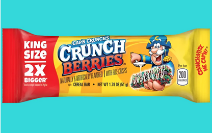 2-Pack Cap'n Crunch Crunch Berries King Size Cereal Bars (1.79 oz Each)