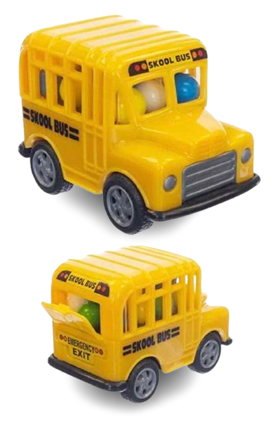 2-Pack Kidsmania Skool Bus Candy Toy 0.53 oz