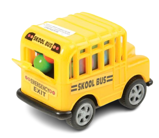 2-Pack Kidsmania Skool Bus Candy Toy 0.53 oz