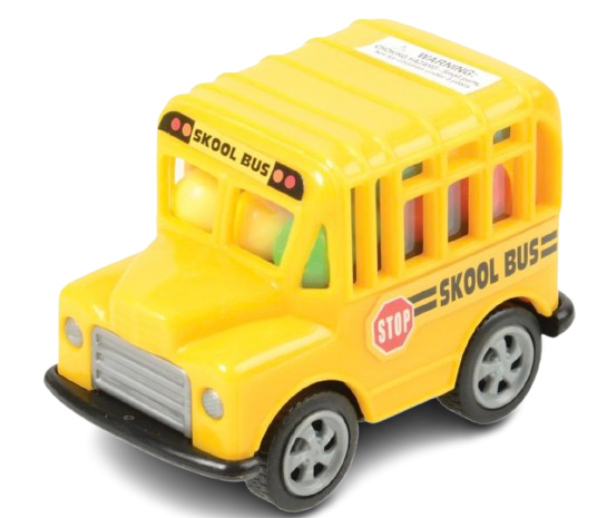 2-Pack Kidsmania Skool Bus Candy Toy 0.53 oz