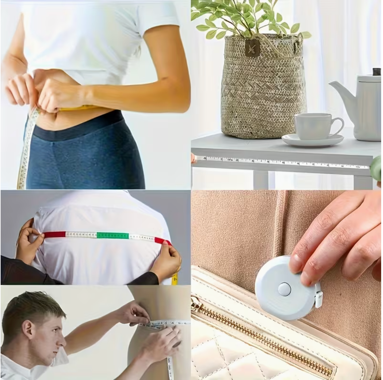 Compact ABS Measuring Tape – 150cm/60in Retractable