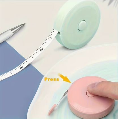 Compact ABS Measuring Tape – 150cm/60in Retractable