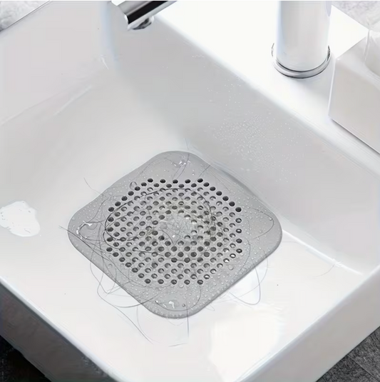 Silicone Floor Drain Hair Catcher – Anti-Blocking Drain Cover for Bathroom & Kitchen