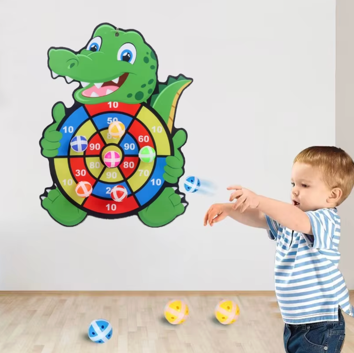 Kids’ Dinosaur Sticky Ball Shooter Set