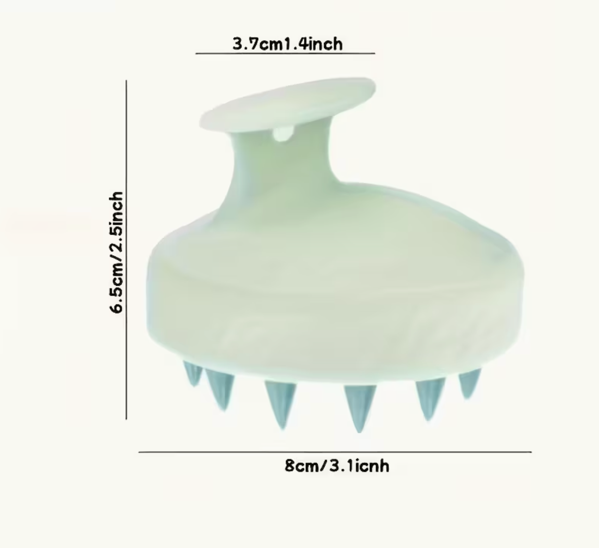 Silicone Scalp Massager & Shampoo Brush – Body and Scalp Comber for Shower Use