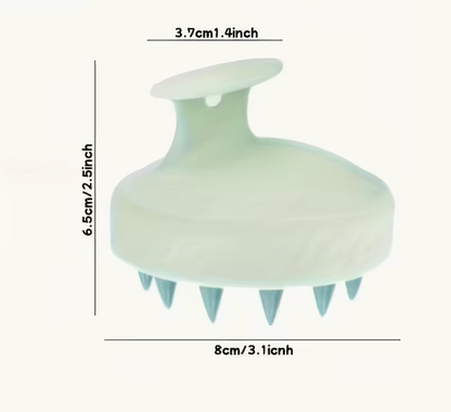 Silicone Scalp Massager & Shampoo Brush – Body and Scalp Comber for Shower Use
