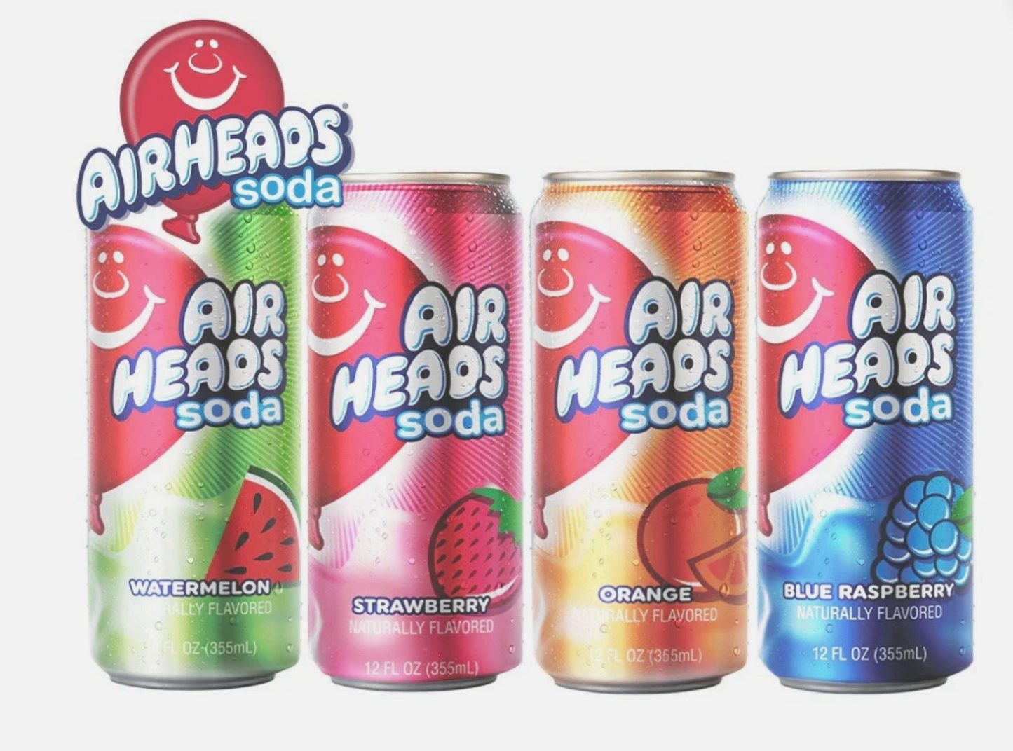 4-Pack Assorted Airheads Soda – 12oz Cans
