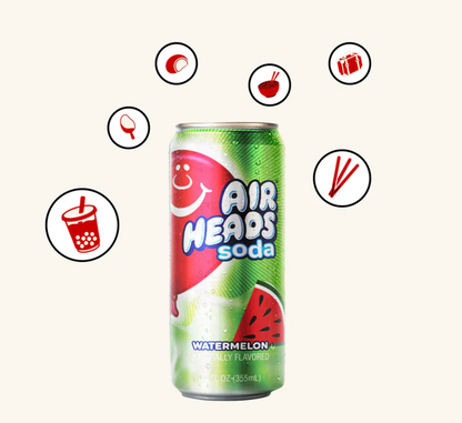 4-Pack Assorted Airheads Soda – 12oz Cans