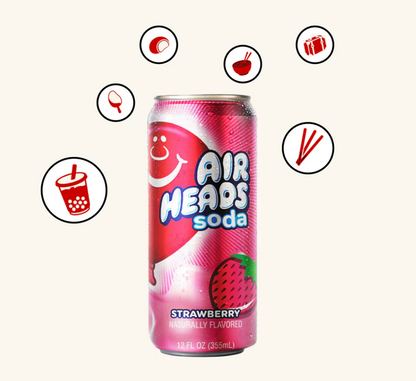 4-Pack Assorted Airheads Soda – 12oz Cans
